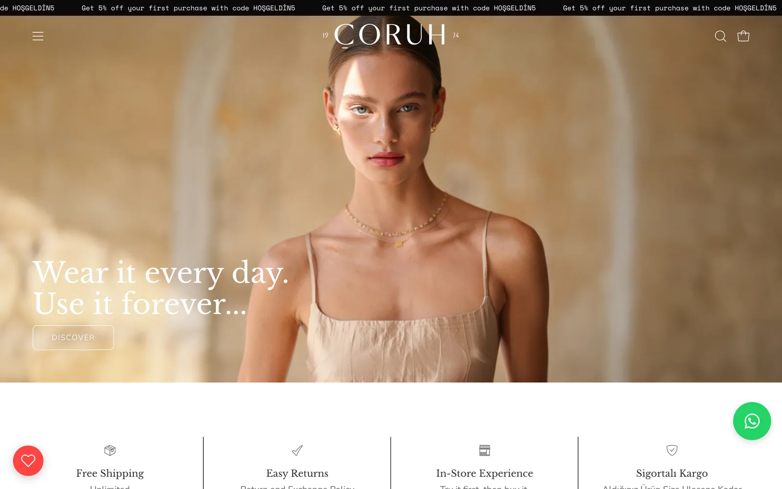 Çoruh Jewelry — homepage