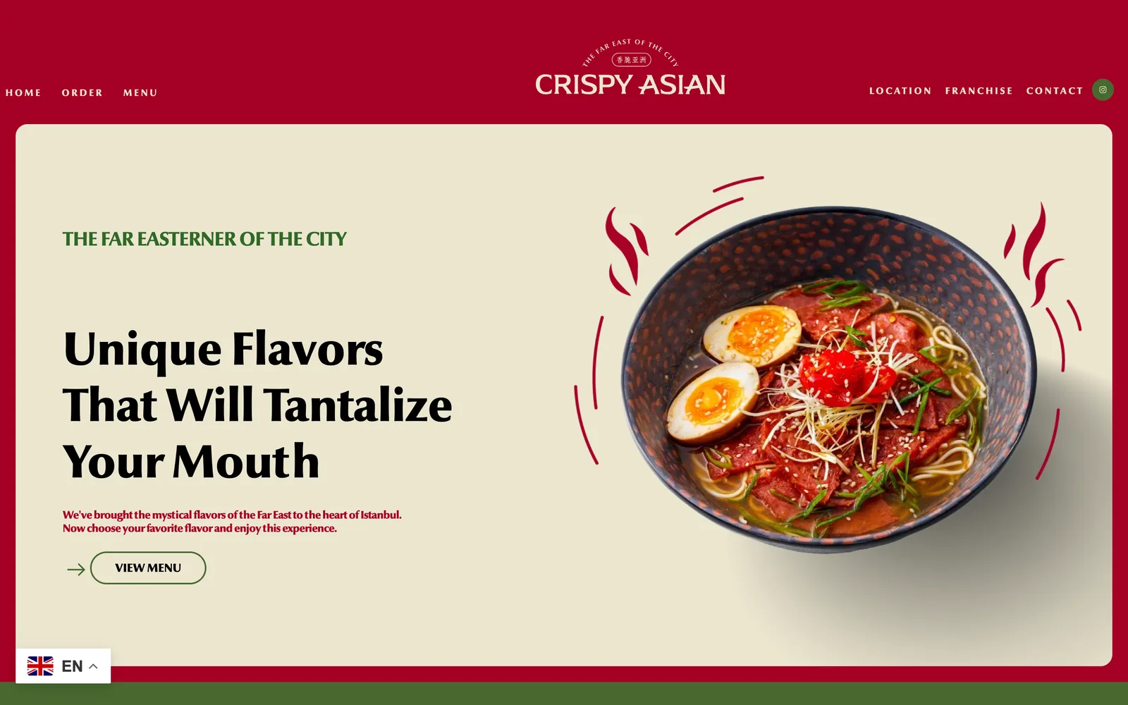 Crispy Asian — homepage